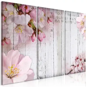 Tavla Flowers On Boards 3 Parts 90x60 - Inredning & dekor I lager