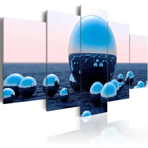 Tavla Floating Balls 100X50 Blå|Vit - Inredning & dekor Erbjudandepris