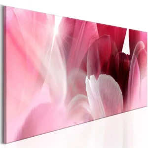 Tavla Flowers Pink Tulips 120x40 - Inredning & dekor Sänkt pris