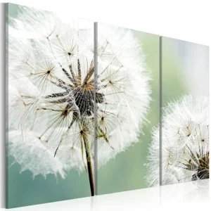 Tavla Fluffy Dandelions 60X40 Flerfärgad|Vit - Inredning & dekor Kampanjpris