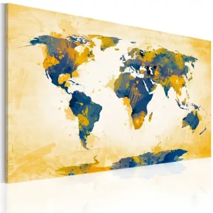 Tavla Four Corners Of The World 90x60 - Inredning & dekor Snabb frakt