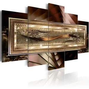 Begränsat erbjudande Tavla Gold Thread 100x50 - Inredning & dekor
