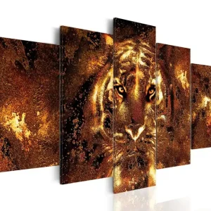 Tavla Golden Tiger 200x100 - Inredning & dekor Säker betalning