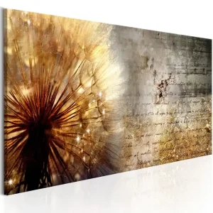 Begränsat erbjudande Tavla Golden Dandelion 150X50 Brun - Inredning & dekor