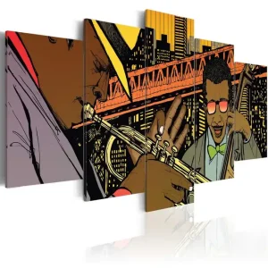 Tavla Jazz In Comic 200x100 - Inredning & dekor Outlet