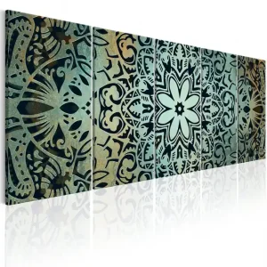 Begränsad tid Tavla Green Mandala 225x90 - Inredning & dekor