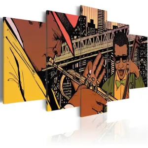 Tavla Jazzy Nyc 100x50 - Inredning & dekor risnedsättning