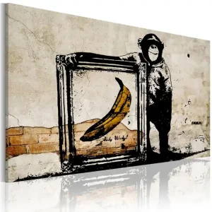Tavla Inspired By Banksy Sepia 60x40 - Inredning & dekor Kampanjpris