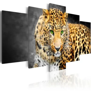 Tavla Green-Eyed Leopard 100X50 Flerfärgad - Inredning & dekor Köp online