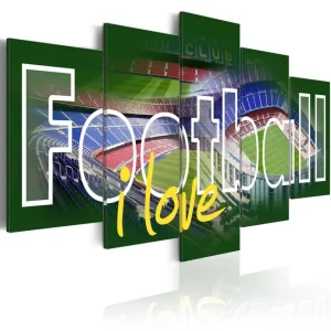Trygg betalning Tavla Love Football 200x100 - Inredning & dekor