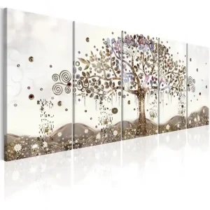 Tavla Geometric Tree 225X90 Flerfärgad|Vit - Inredning & dekor Köp online