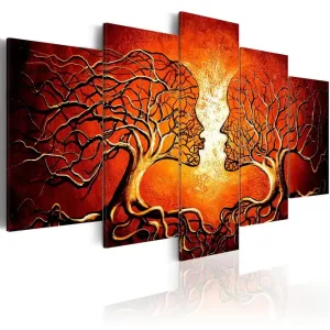 Tavla Heat Of Love 200X100 Orange - Inredning & dekor Billig