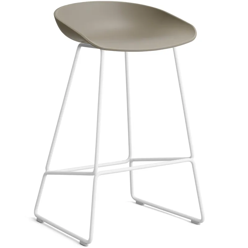 Begränsat erbjudande AAS 38 2.0 Barstol 65 cm, Rostfritt Stål Vit / Khaki