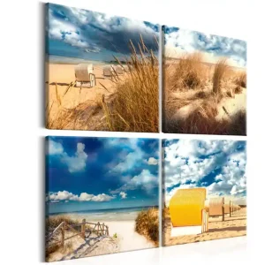 Tavla Holiday At The Seaside 80x80 - Inredning & dekor Billig