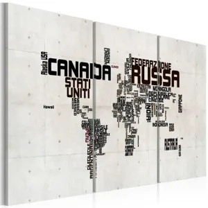 Tavla Karta Italiensk 120x60 - Inredning & dekor Fynd