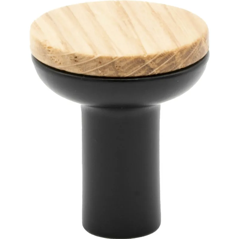 Bis Knopp Ø24 mm, Ek/Svart Extra rabatt