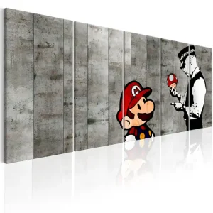 Tavla Graffiti On Concrete 200X80 Flerfärgad|Grå - Inredning & dekor Kampanjpris