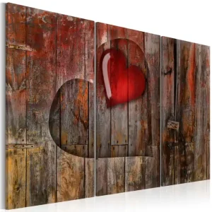 Tavla Heart To Heart 60X40 Brun - Inredning & dekor Kampanj