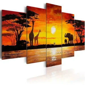 Begränsat antal Tavla Hot Safari 100x50 - Inredning & dekor