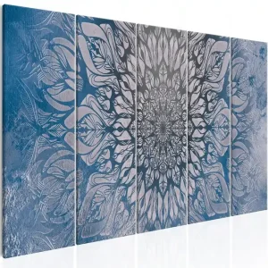 Utförsäljning Tavla Hypnosis 5 Parts Blue Narrow 200x80 - Inredning & dekor