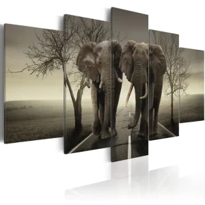 Tavla It'S A Wild World! 100X50 Grå|Vit - Inredning & dekor Snabb frakt