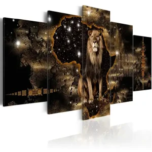 Tavla Golden Lion 200X100 Brun|Vit - Inredning & dekor Sista chansen
