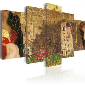 Tavla Klimt'S Muses 200X100 Flerfärgad - Inredning & dekor Lågt pris