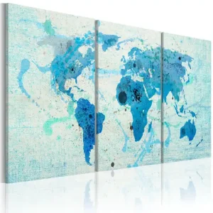 Tavla Kontinenter Som Oceaner 120x60 - Inredning & dekor Sista chansen