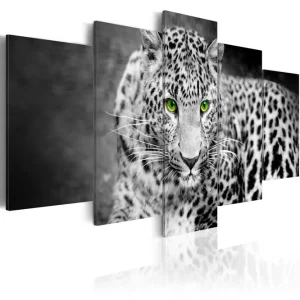 Tavla Leopard Black&White 200x100 - Inredning & dekor Premium