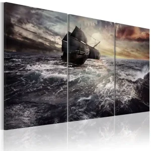 Tavla Lonely Ship On A High Seas 60x40 - Inredning & dekor Nyhet