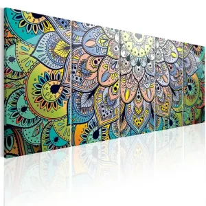 Tavla Mandala Peacock's Tail 225x90 - Inredning & dekor Säker betalning