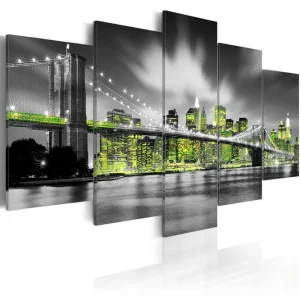 Tavla Lime Soul Of New York 100x50 - Inredning & dekor Erbjudande