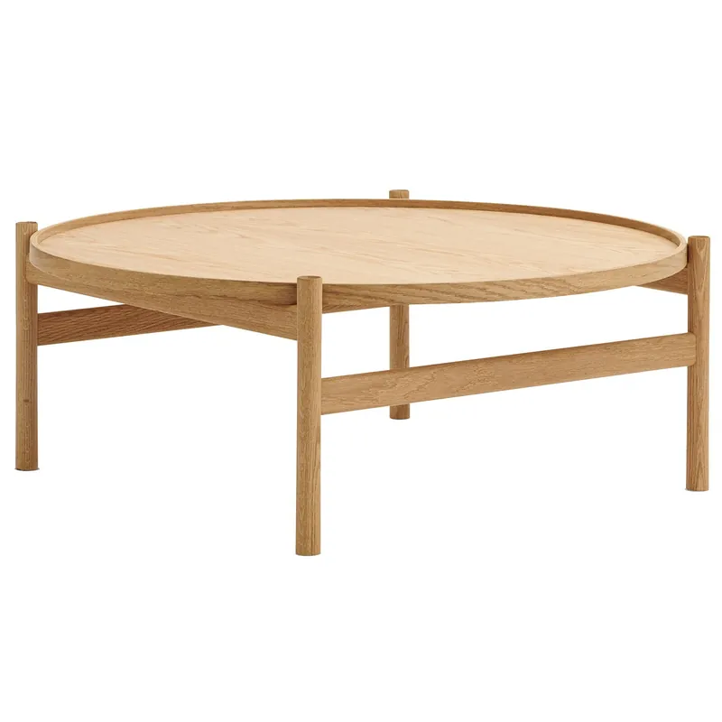 Handla nu HB Soffbord Ø100 cm, Oljad Ek