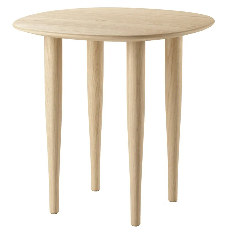 Beställ idag Jari Soffbord Ø45 cm, Oljad Ek