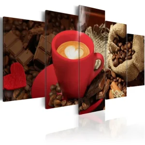 Tavla Love Espresso 100X50 Röd - Inredning & dekor Billigare