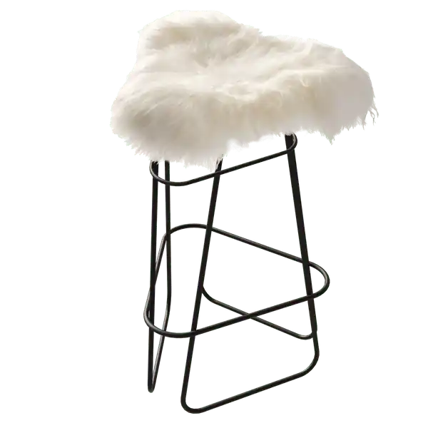 Iceland Barpall 65 cm, Svart / Wild White Kampanjpris