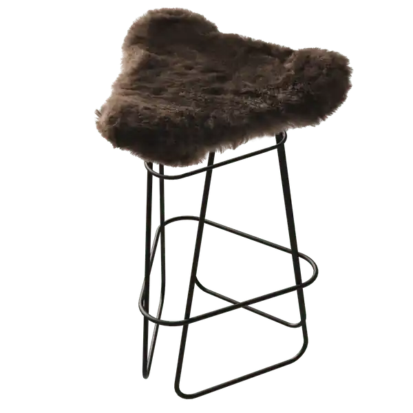 Iceland Barpall 65 cm, Svart / Shorn Brown Erbjudandepris