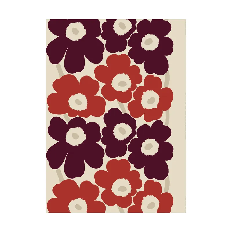 Unikko tyg bomull-linne från Marimekko Premium