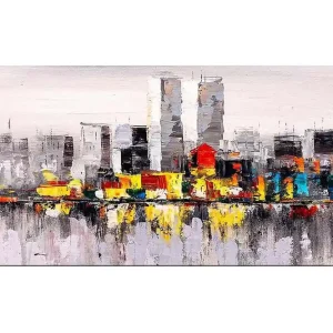 Endast denna vecka Canvastavla YTY Buildings & Cityscapes Flerfärgad 120x50 cm - Inredning