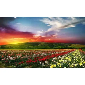 Lågt pris Canvastavla YTY Floral & Botanical Flerfärgad 120x50 cm - Inredning