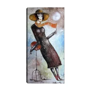 Canvastavla DKY People Flerfärgad 50x120 cm - Inredning Reapris