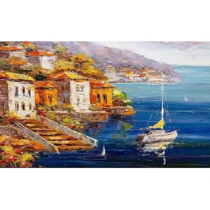 Canvastavla YTY Cities & Countries Flerfärgad 120x50 cm - Inredning Expressleverans