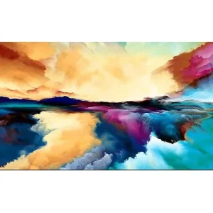 Fynd Canvastavla YTY Outer Space Flerfärgad 120x50 cm - Inredning
