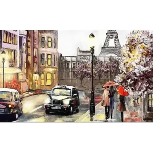 Begränsad tid Canvastavla YTY Cities & Countries Flerfärgad 120x50 cm - Inredning
