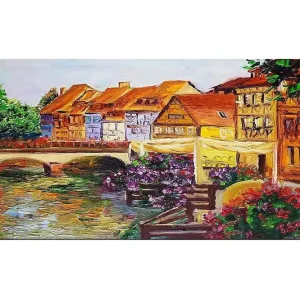 Endast denna vecka Canvastavla YTY Buildings & Cityscapes Flerfärgad 120x50 cm - Inredning