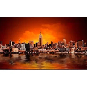 Snabb leverans Canvastavla YTY Buildings & Cityscapes Flerfärgad 120x50 cm - Inredning