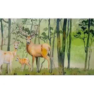 Endast denna vecka Canvastavla YTY Animals Flerfärgad 120x50 cm - Inredning