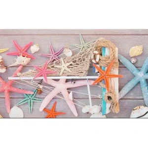 Canvastavla YTY Nautical & Beach Flerfärgad 120x50 cm - Inredning I lager