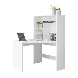 Snabb leverans Zayden Skrivbord 101 cm Vit - Möbler