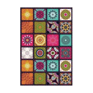 Expressleverans Homefesto Matta 100x300 cm Multifärgad - Textil & mattor